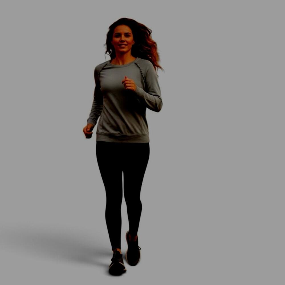 Layer8 Active Top Women’s Size XL Black Ruffle Raglan Slv Quick-Dry Athletic Tee